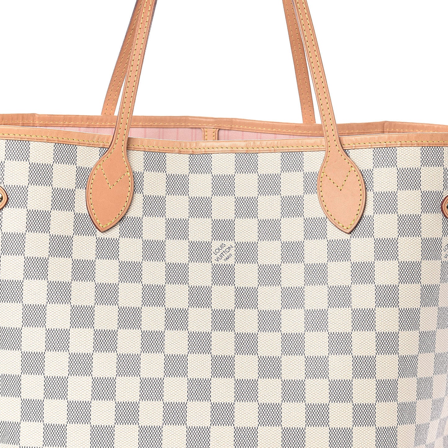 Damier Azur Neo Neverfull MM Rose Ballerine