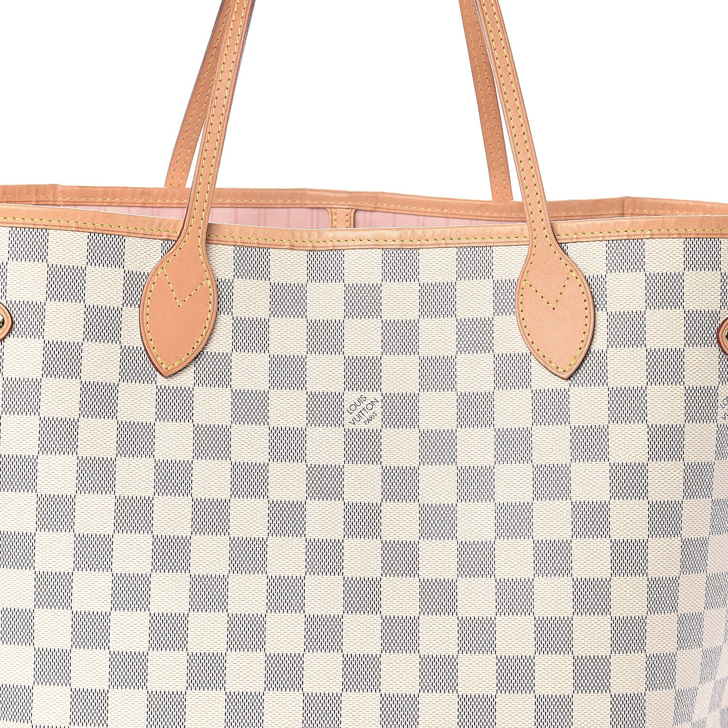 Louis Vuitton Damier Azur Neo Neverfull MM Rose Ballerine 8 of 10