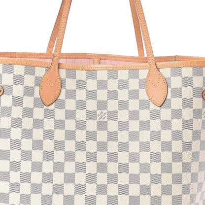Louis Vuitton Damier Azur Neo Neverfull MM Rose Ballerine 8 of 10