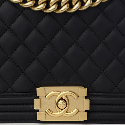 Chanel Calfskin Quilted New Medium Boy Flap Black 8 of 8