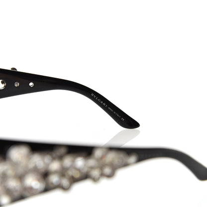 Bulgari Crystal Flower Sunglasses 652-B Black 6 of 8