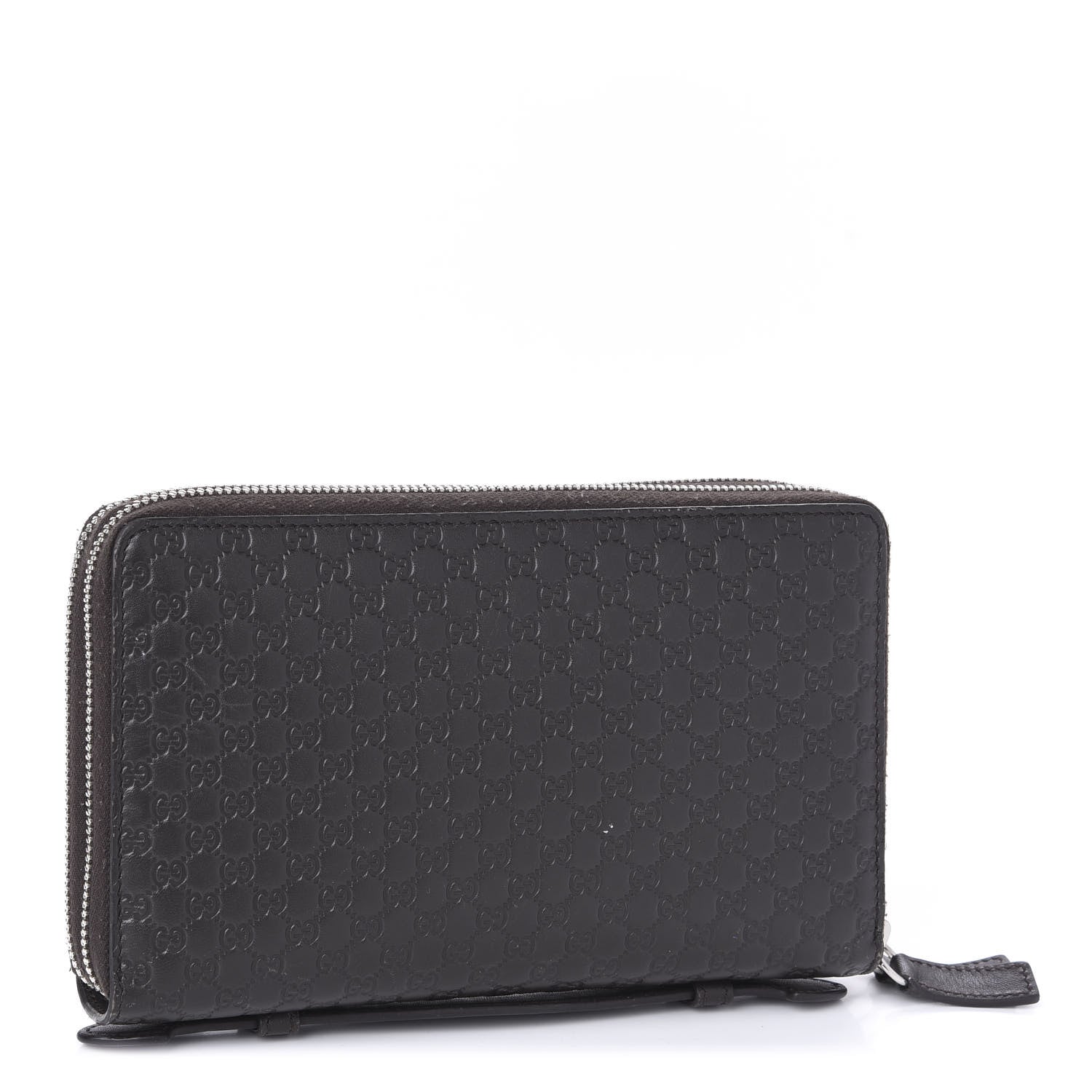 Gucci Soft Microguccissima Zip Around Top Handle Travel Wallet Loess 3 of 12