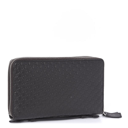 Gucci Soft Microguccissima Zip Around Top Handle Travel Wallet Loess 3 of 12