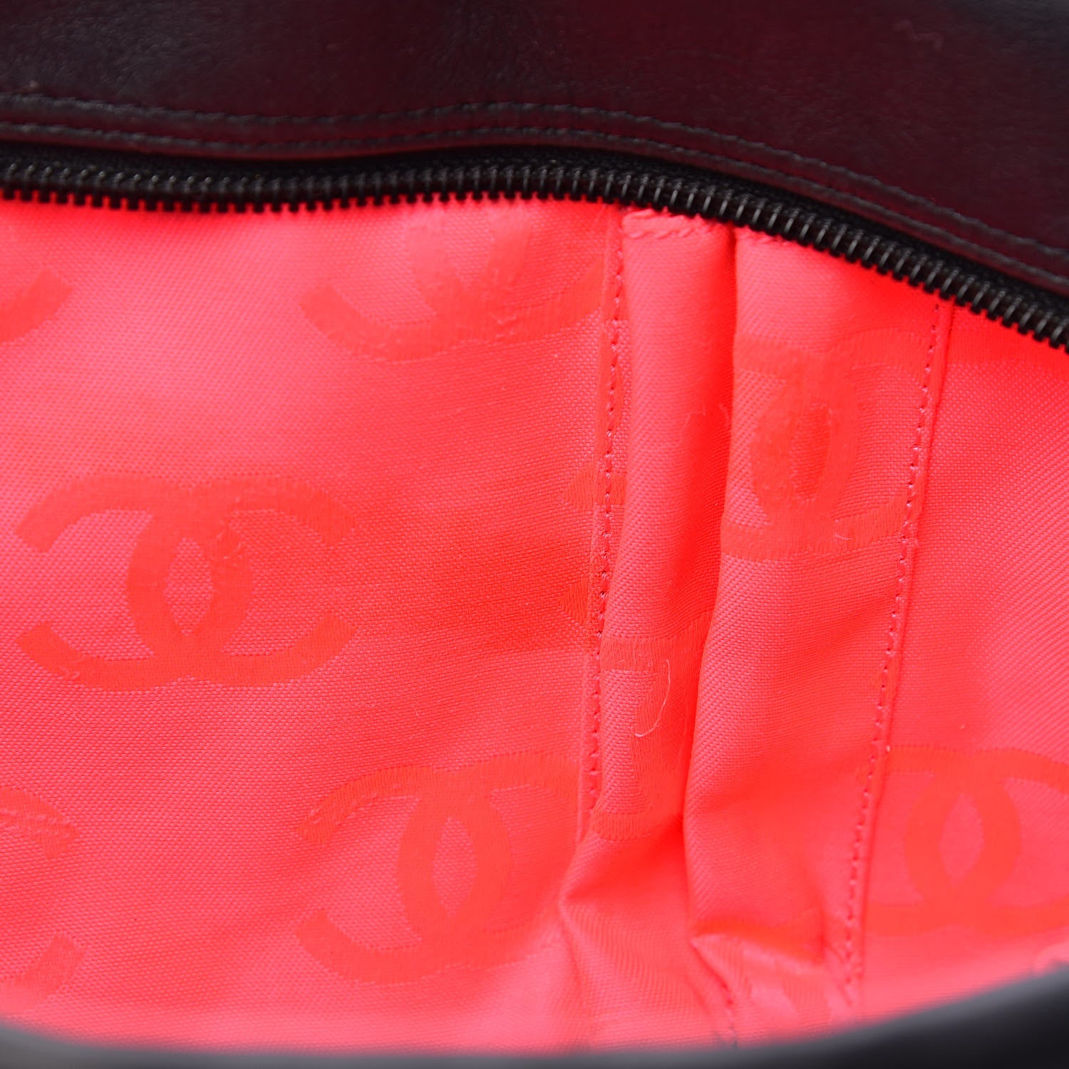 Chanel Calfskin Quilted Large Cambon Bowler Black 11 of 14