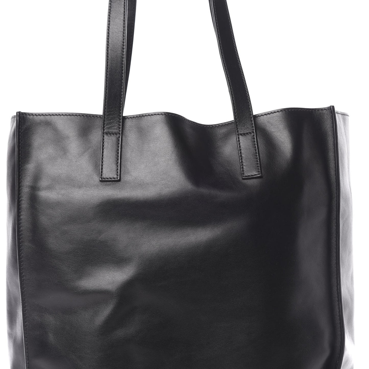 Soft Calfskin Shopping Tote Black