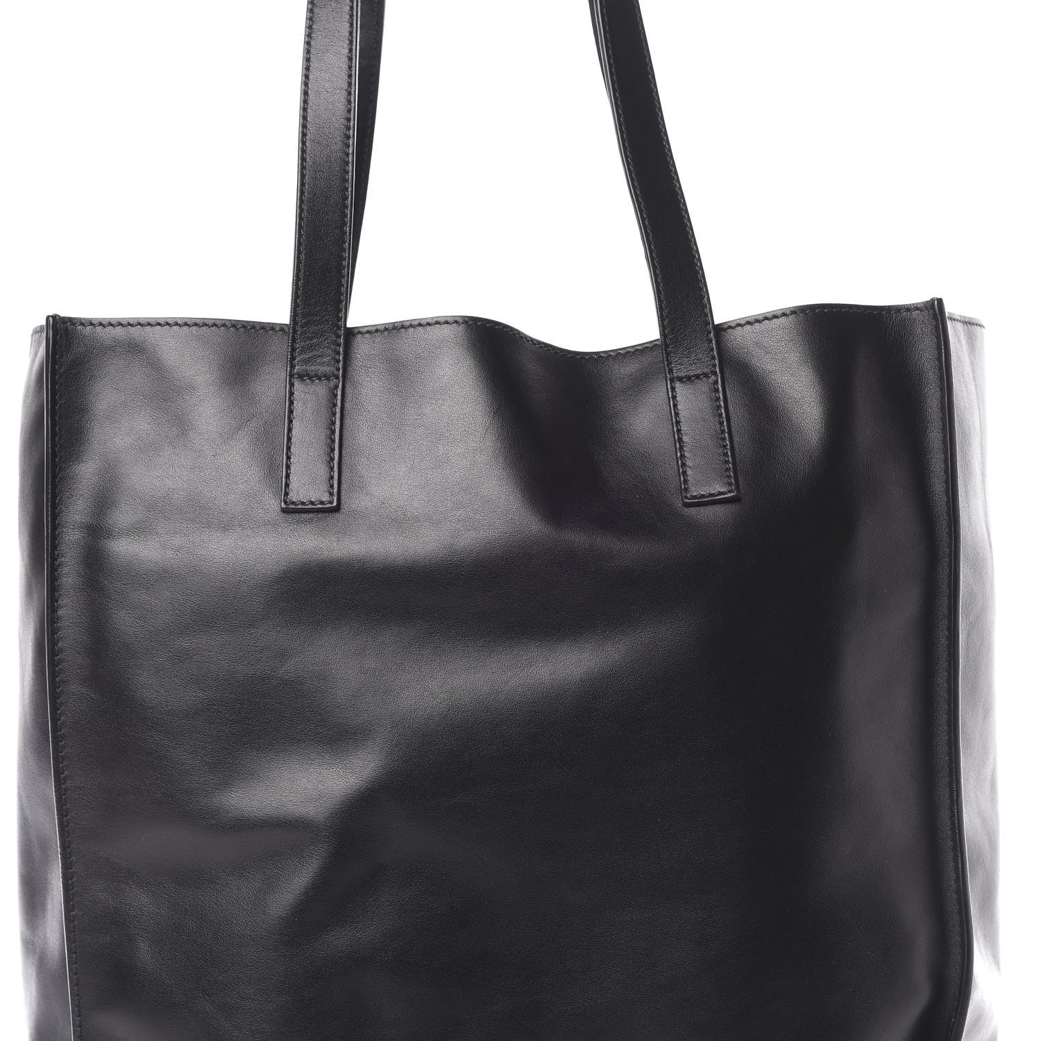 Prada Soft Calfskin Shopping Tote Black 8 of 11