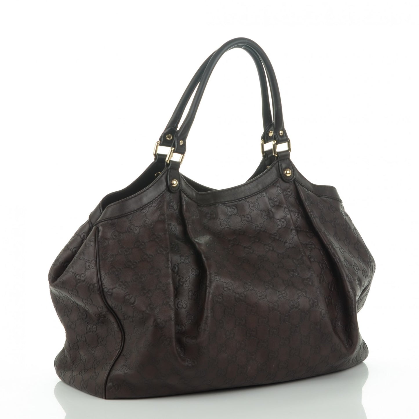 Guccissima Signature Large Sukey Tote Chocolate