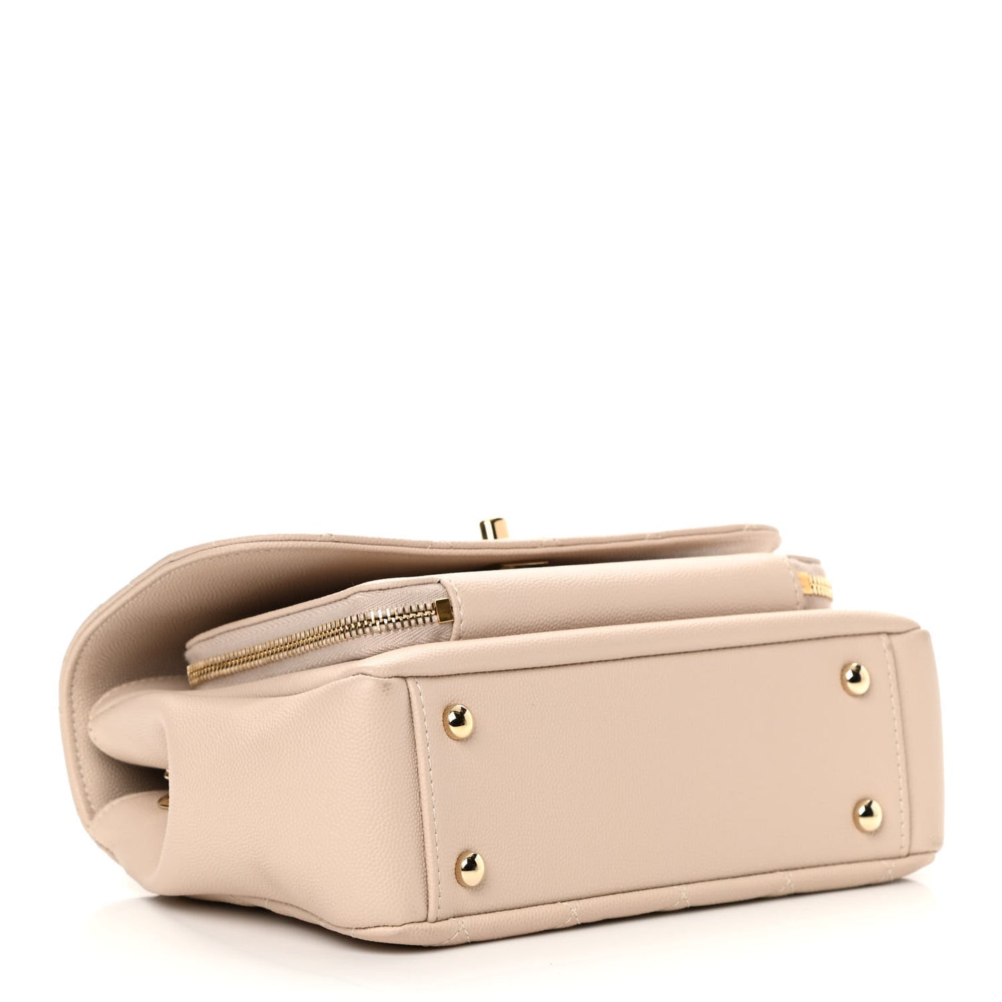 Caviar Quilted Medium Business Affinity Flap Beige