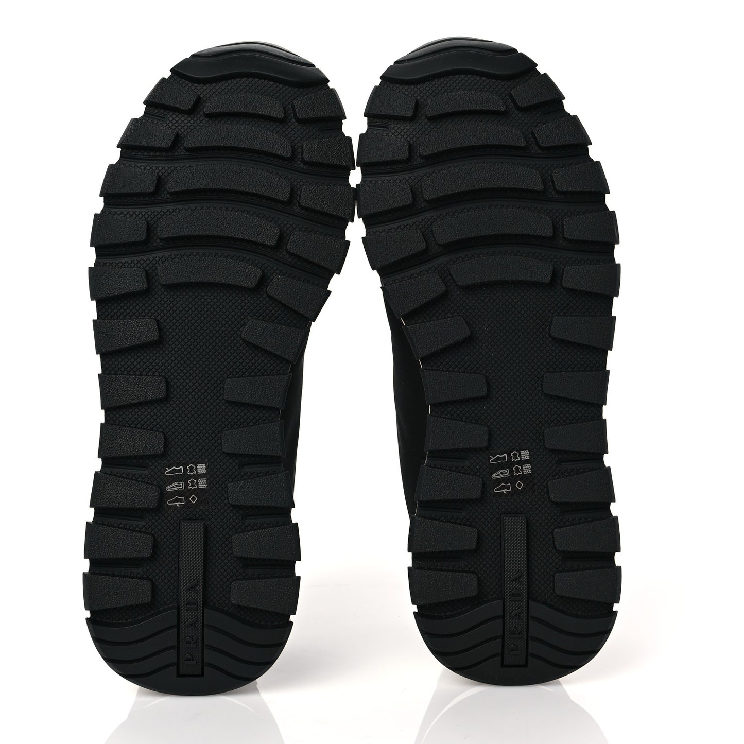 Nylon Gabardine Logo Sneakers 8.5 Black