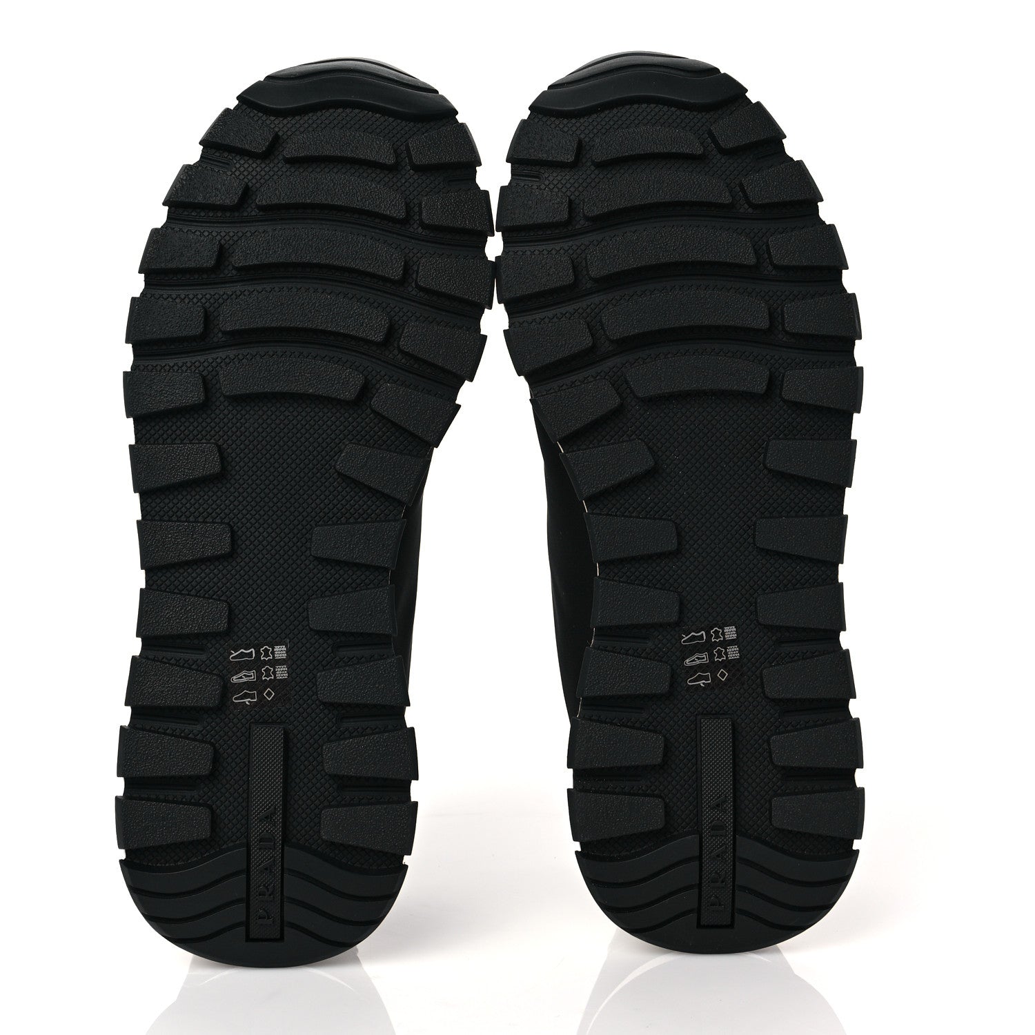 Prada Nylon Gabardine Logo Sneakers 8.5 Black 5 of 8