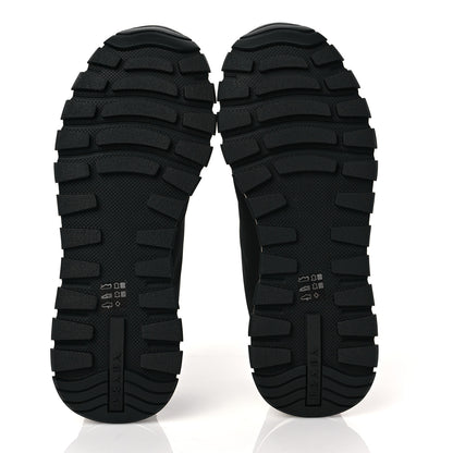 Prada Nylon Gabardine Logo Sneakers 8.5 Black 5 of 8