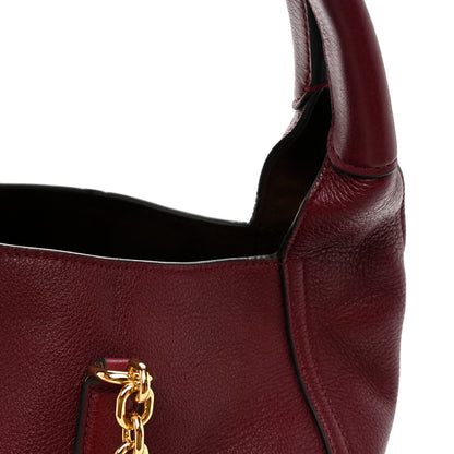 Gucci Grained Calfskin Softbit Medium Shoulder Bag Rosso Ancora 10 of 10