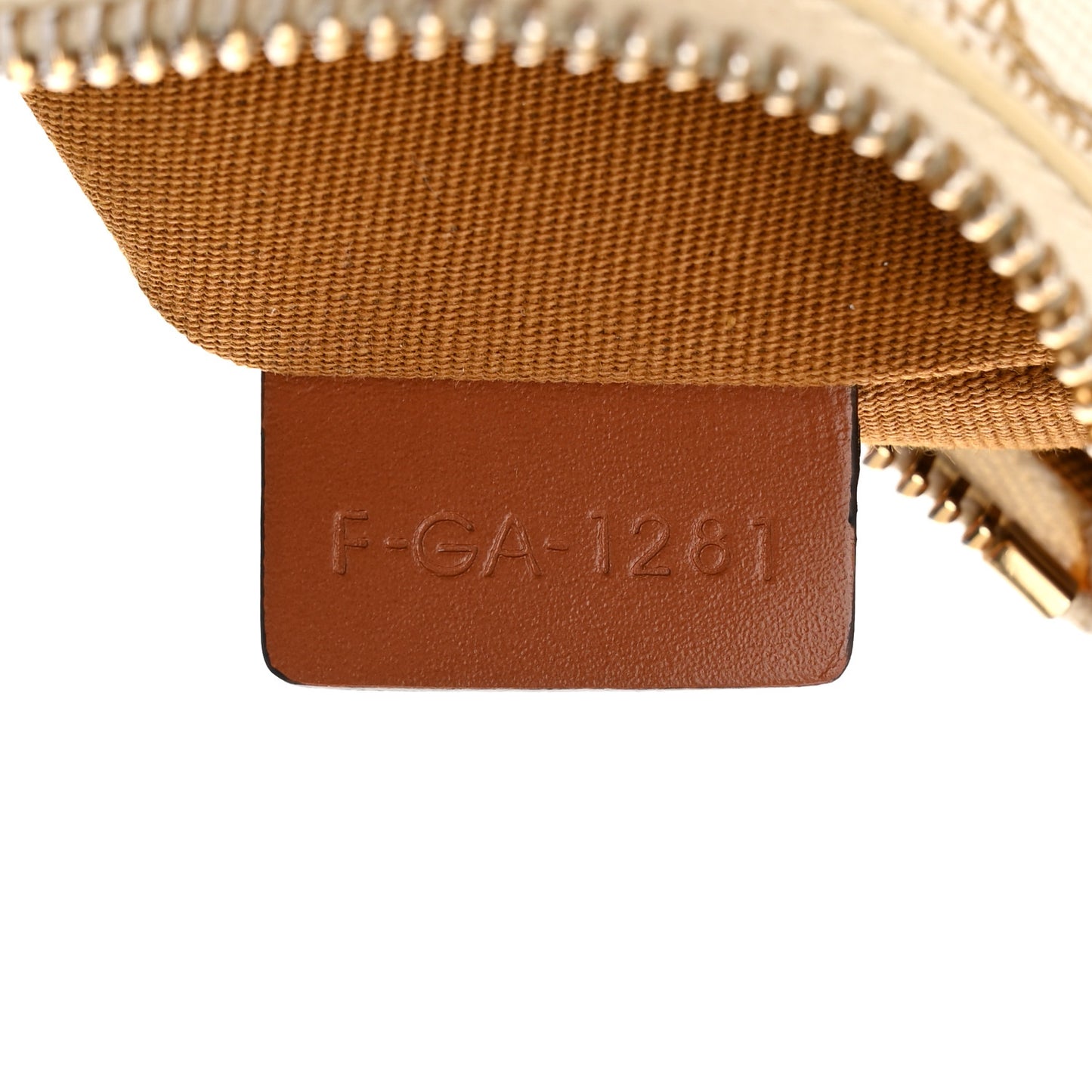 Canvas Calfskin Ava Triomphe Shoulder Bag White