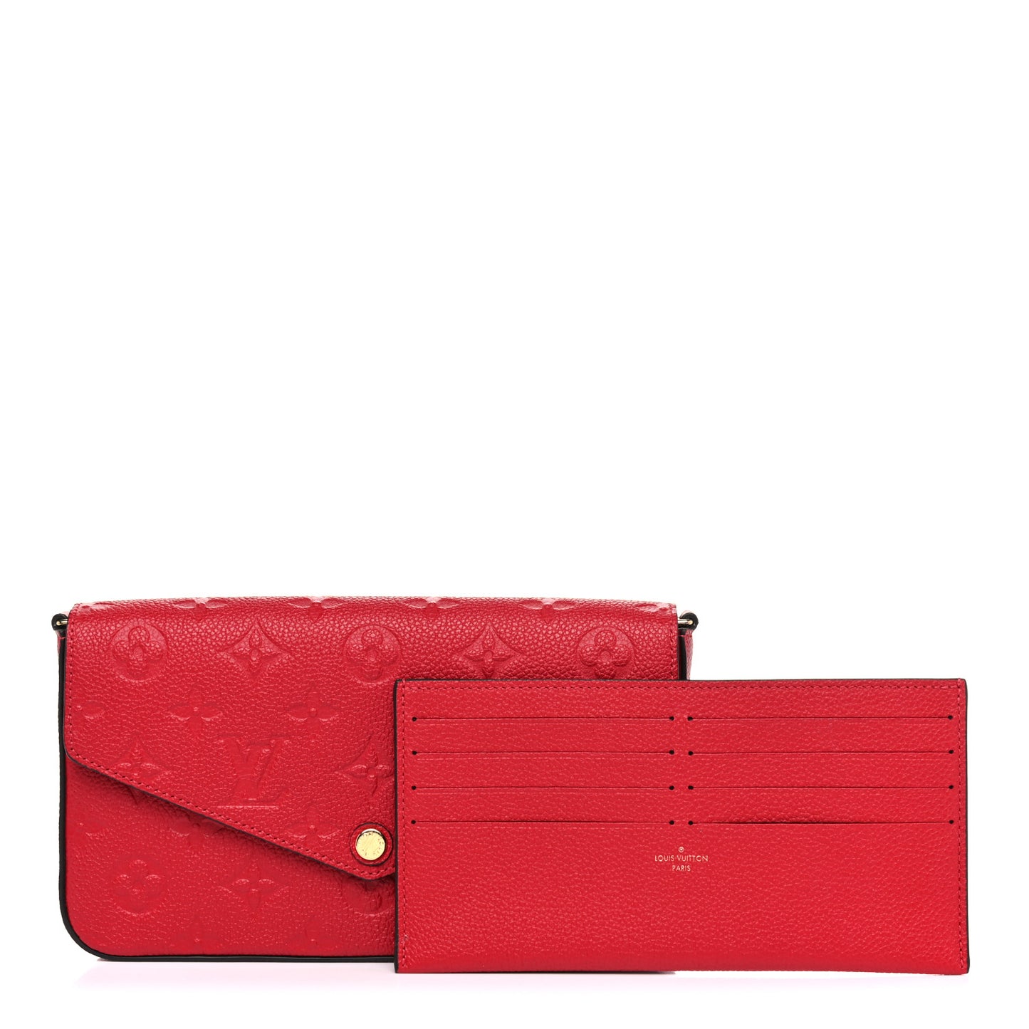 Empreinte Pochette Felicie Chain Wallet Scarlet