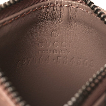 Gucci Calfskin Matelasse GG Marmont Key Case Card Holder Porcelain Rose 6 of 7