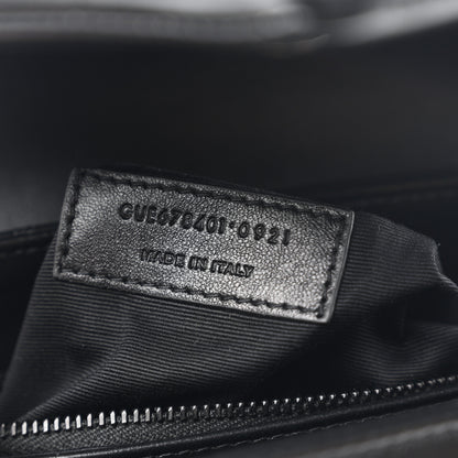 Saint Laurent Calfskin Y Quilted Monogram Monochrome Toy Loulou Crossbody Bag Black 6 of 9