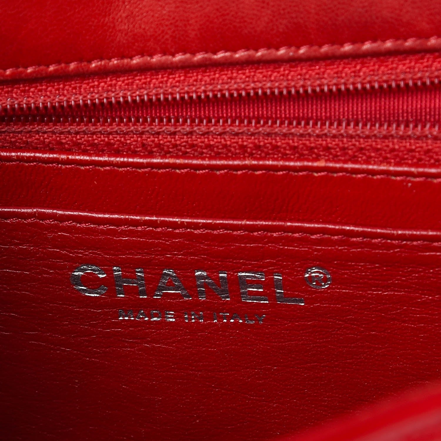 Chanel Patent Quilted Jumbo Single Flap Red 6 of 11