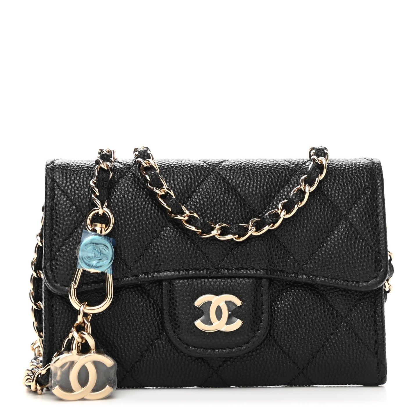 Caviar Quilted Belt Bag Black