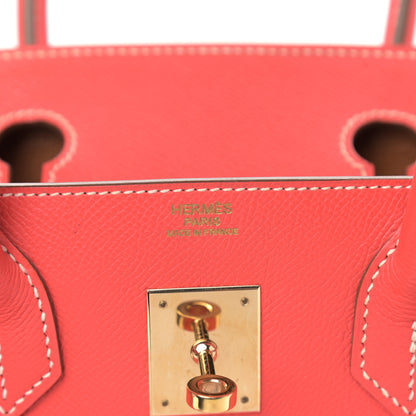 Hermes Epsom Candy Birkin 30 Rose Jaipur Gold 6 of 14