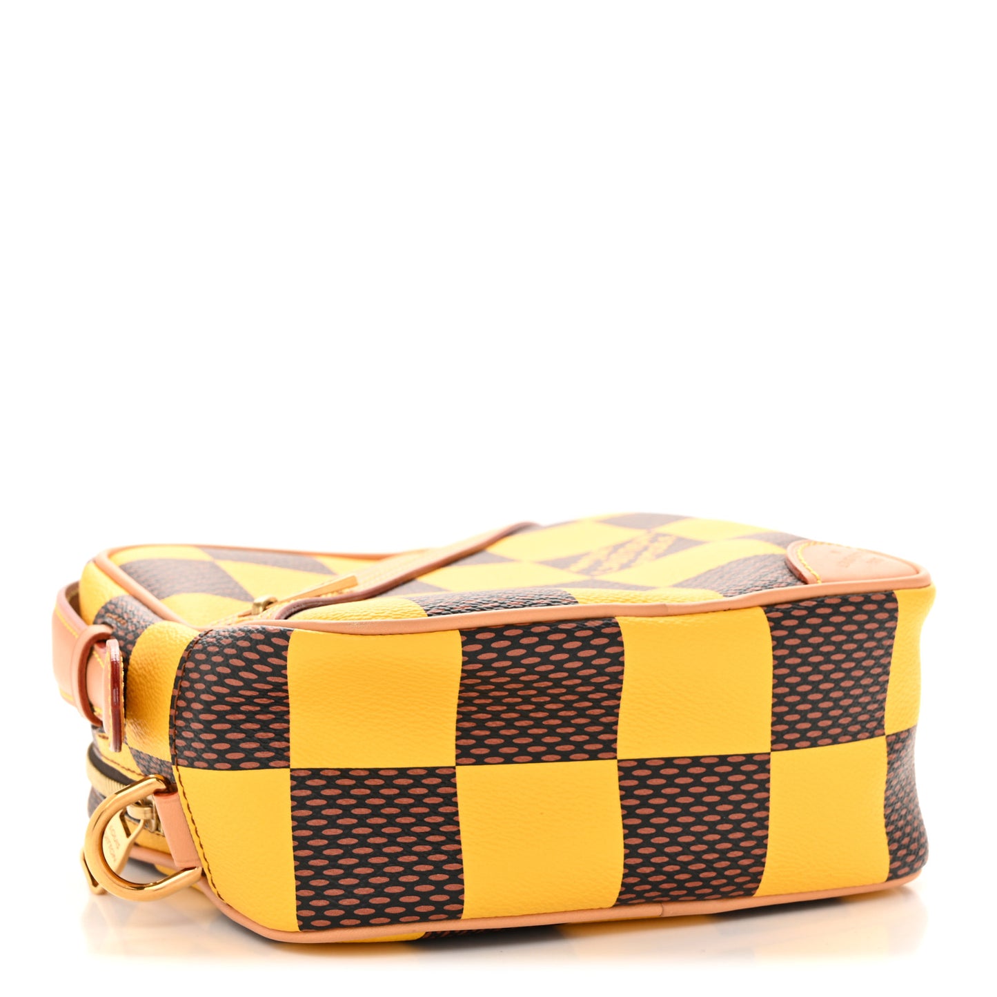 Damier Pop Chess Messenger Jaune Mat