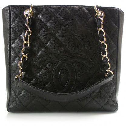 Chanel Caviar Petit Shopping Tote PST Black 1 of 15