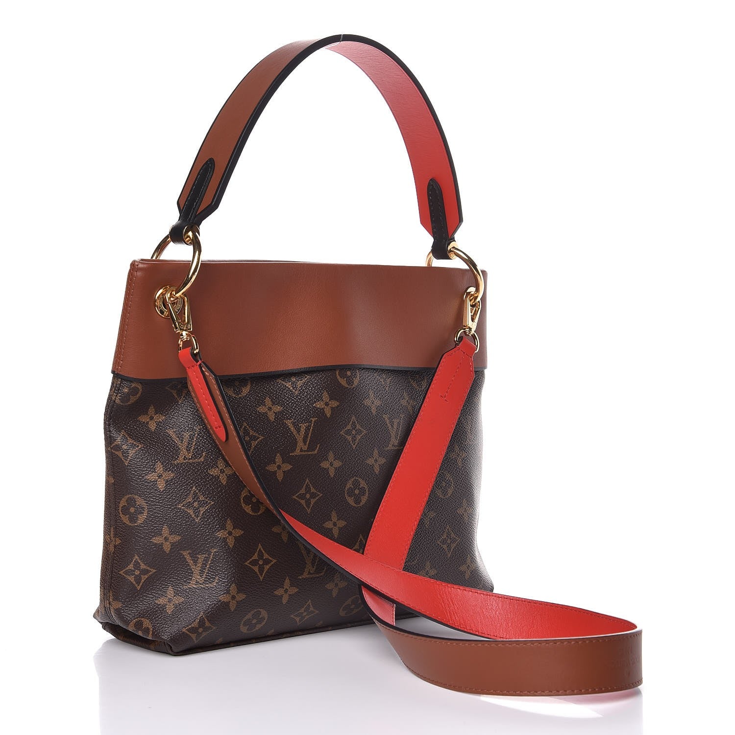 Louis Vuitton Monogram Tuileries Besace Caramel Rouge 3 of 9