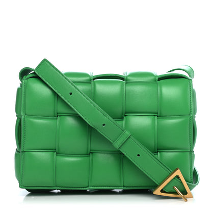 Bottega Veneta Nappa Maxi Intreccio Padded Cassette Crossbody Bag Grass 1 of 9