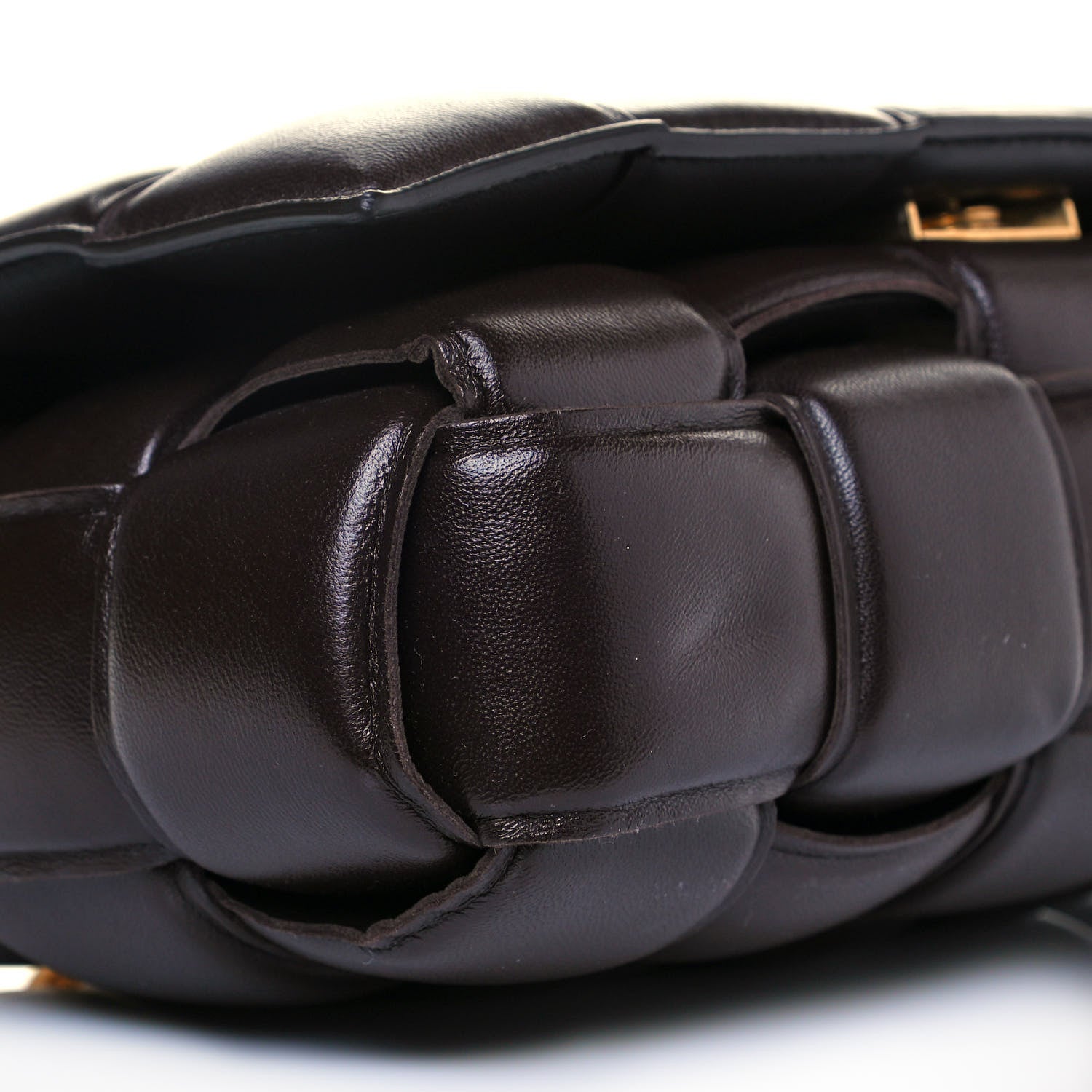 Bottega Veneta Lambskin Maxi Intreccio Padded Chain Cassette Crossbody Bag Black 7 of 10