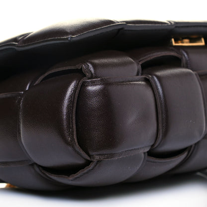 Bottega Veneta Lambskin Maxi Intreccio Padded Chain Cassette Crossbody Bag Black 7 of 10