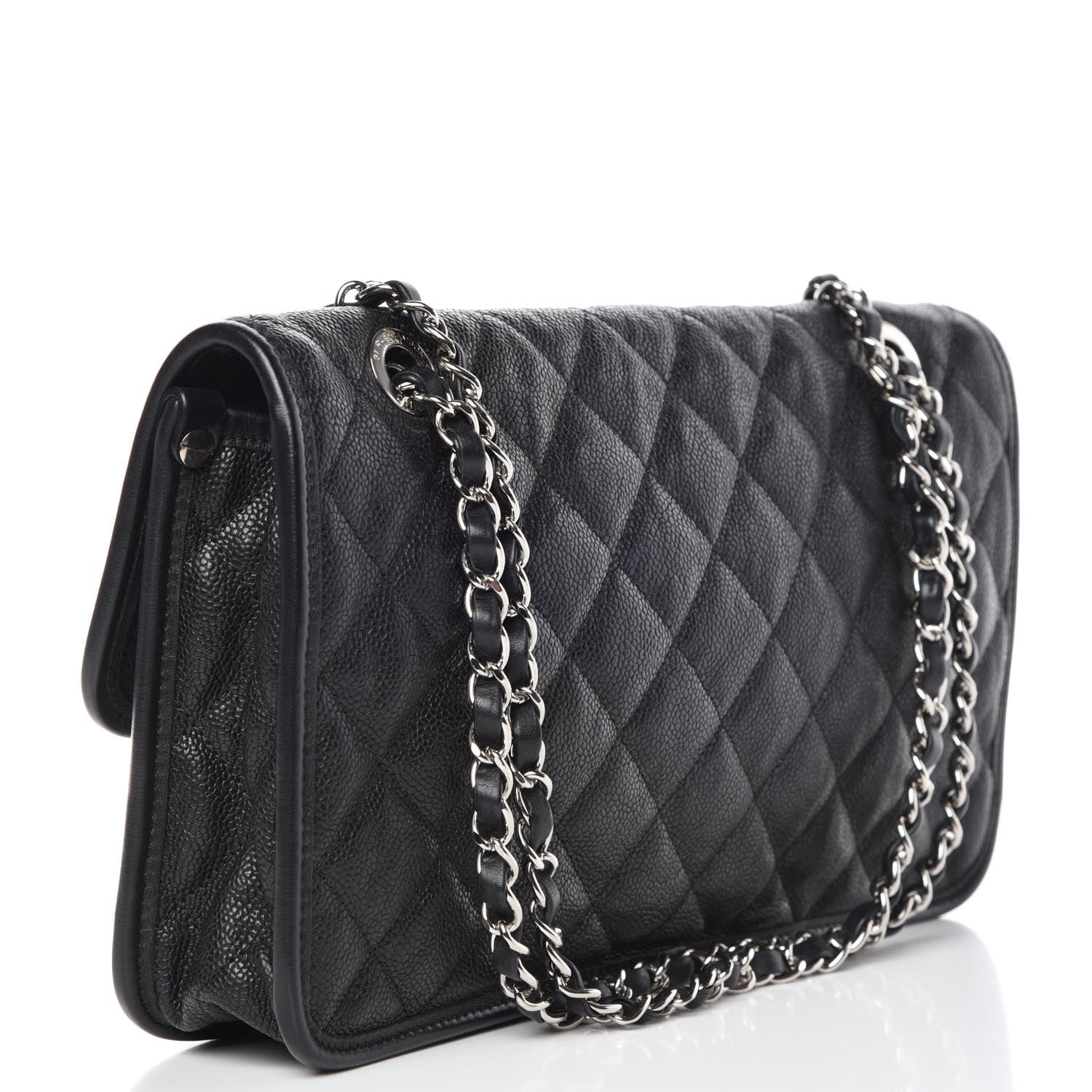 Chanel Caviar Quilted Medium French Riviera Flap Black 3 of 12