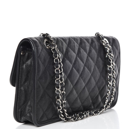 Chanel Caviar Quilted Medium French Riviera Flap Black 3 of 12