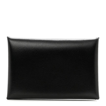 Hermes Box Calvi Card Case Black 1 of 7
