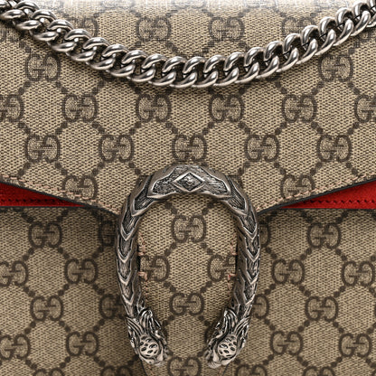 Gucci GG Supreme Monogram Small Dionysus Shoulder Bag Red 8 of 12