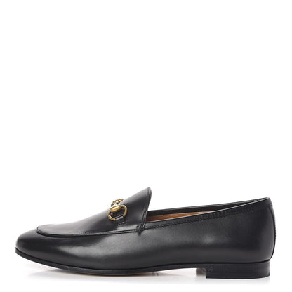 Gucci Calfskin Womens Jordaan Loafers 37 Black 1 of 9
