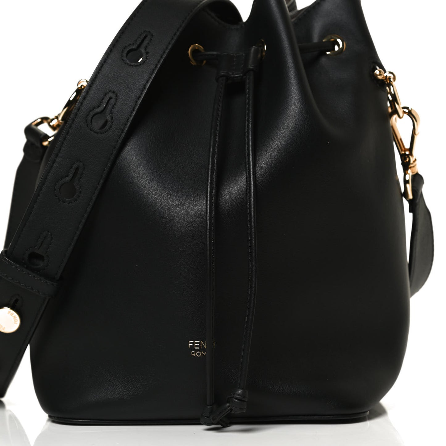 Vitello Grace Matte F is Fendi Grande Mon Tresor Bucket Bag Black