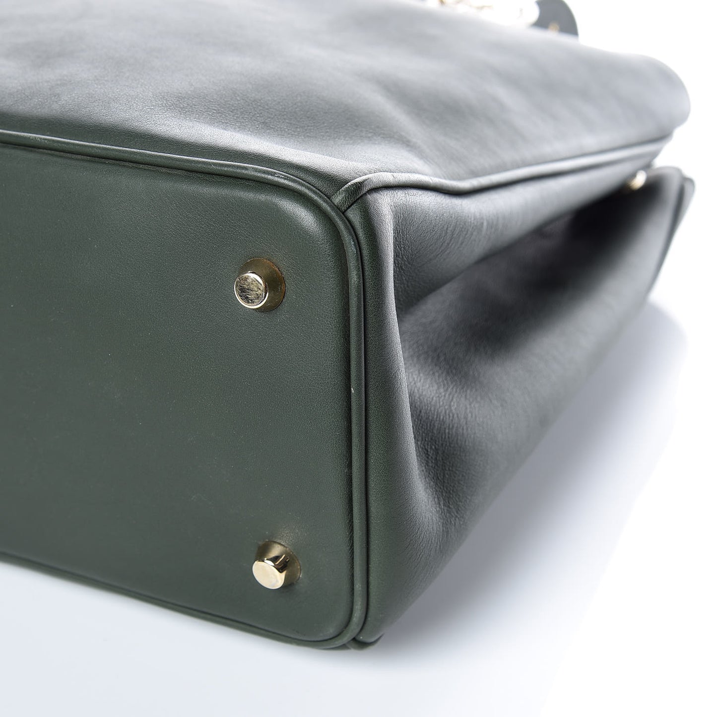 Calfskin Large Diorissimo Tote Dark Green