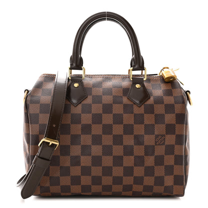 Louis Vuitton LOUIS VUITTON Damier Ebene Speedy Bandouliere 25 1 of 8