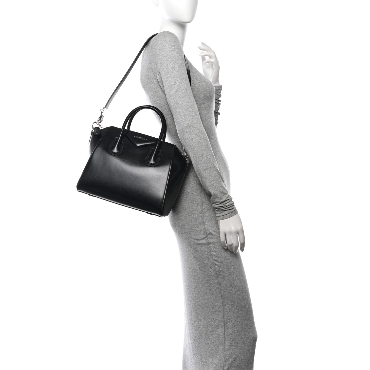 Givenchy Shiny Lord Calfskin Small Antigona Black 2 of 10