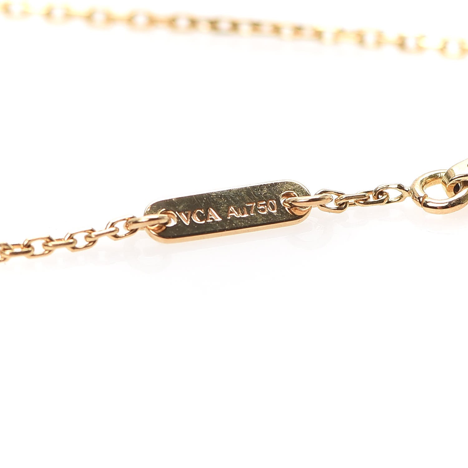 Van Cleef & Arpels 18K Yellow Gold Mother of Pearl Sweet Alhambra Butterfly Bracelet 6 of 7