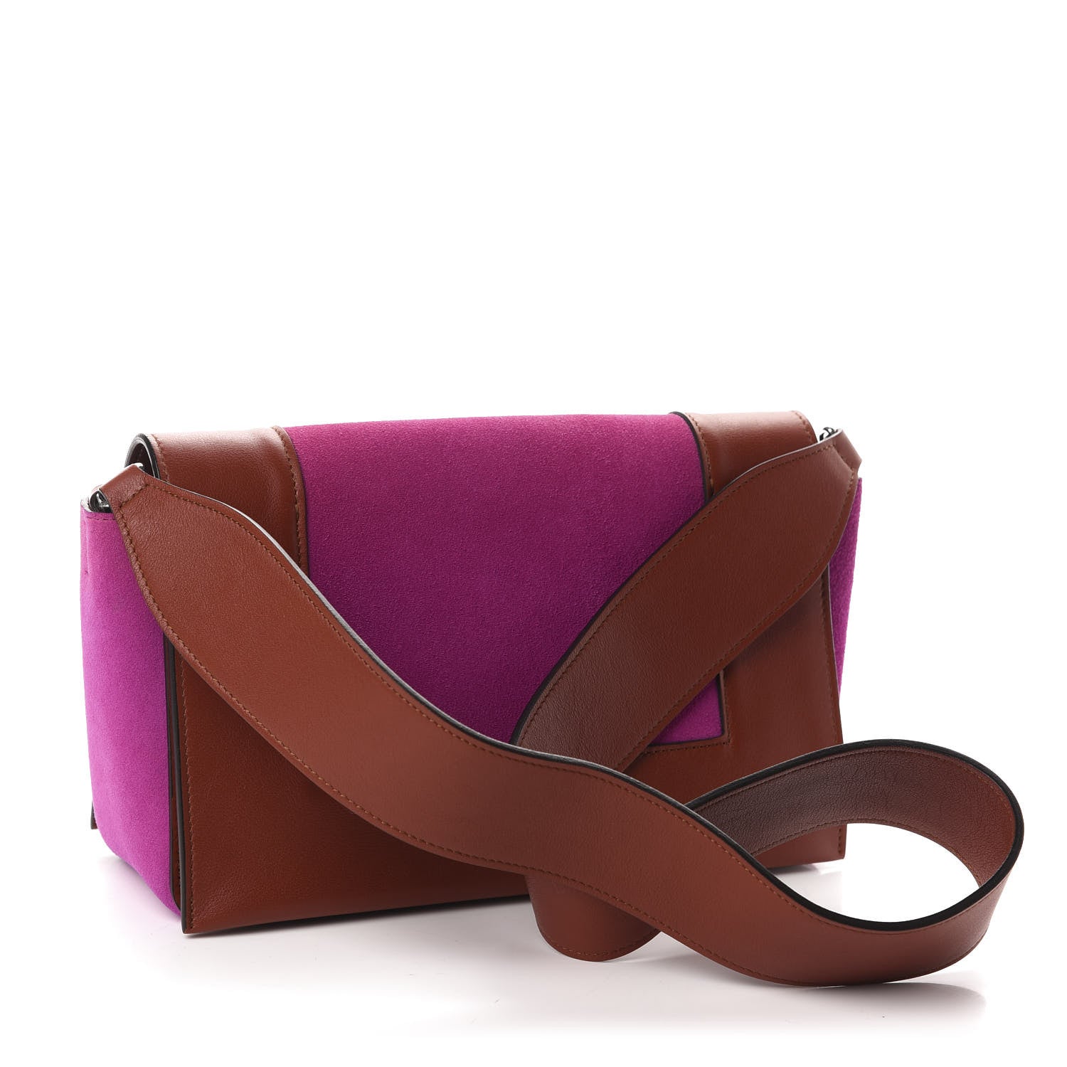 Celine Suede Calfskin Medium Frame Shoulder Bag Brick 3 of 9
