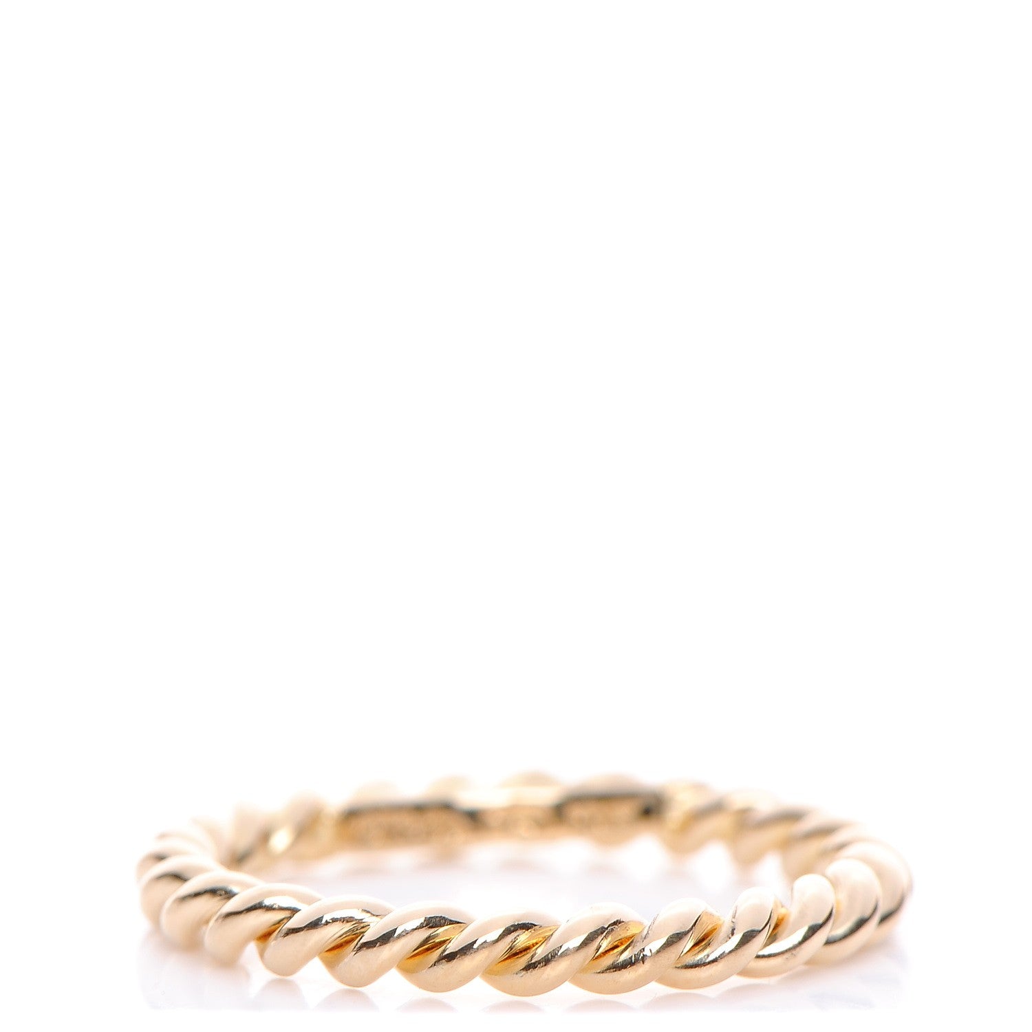 Tiffany 18K Yellow Gold Narrow Twist Ring 5 1 of 5