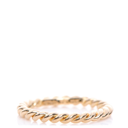 Tiffany 18K Yellow Gold Narrow Twist Ring 5 1 of 5