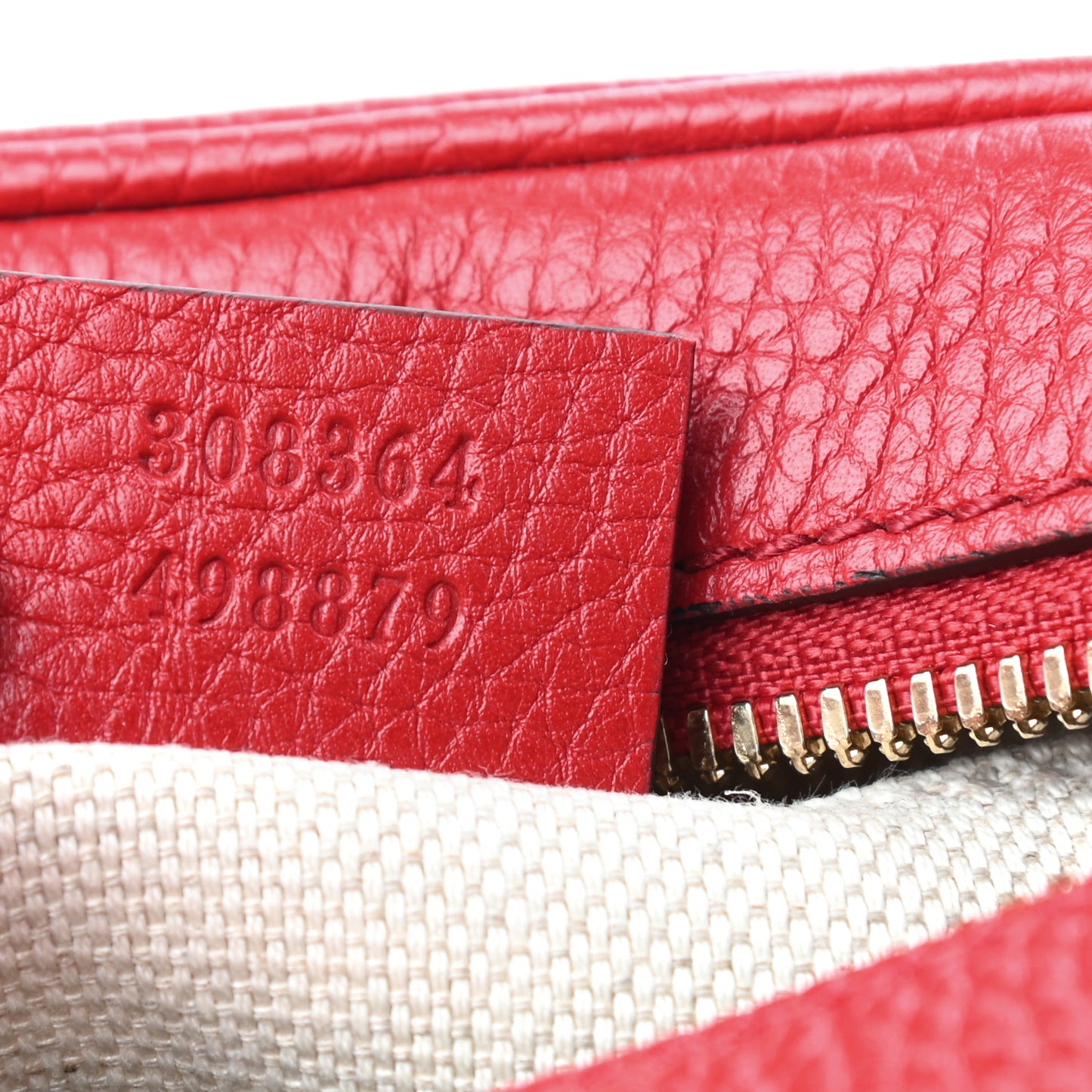 Pebbled Calfskin Small Soho Disco Bag Tabasco Red
