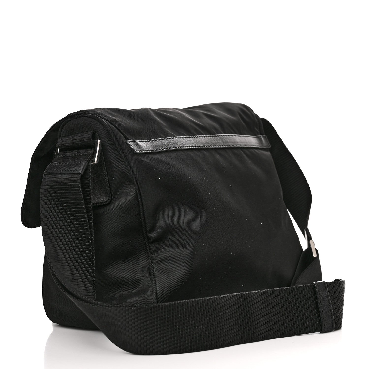 Prada Nylon Vela Messenger Bag Black 3 of 9