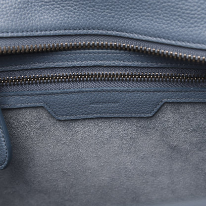 Celine Drummed Calfskin Micro Luggage Slate 6 of 10