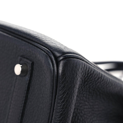 Hermes Taurillon Clemence Birkin 35 Black 8 of 15
