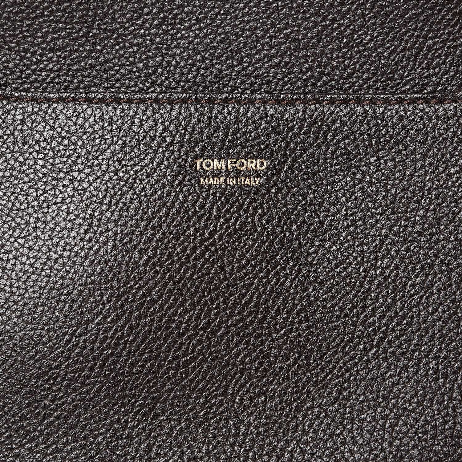 Tom Ford Pebbled Calfskin Medium Jennifer Dark Brown 6 of 7