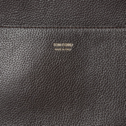 Tom Ford Pebbled Calfskin Medium Jennifer Dark Brown 6 of 7