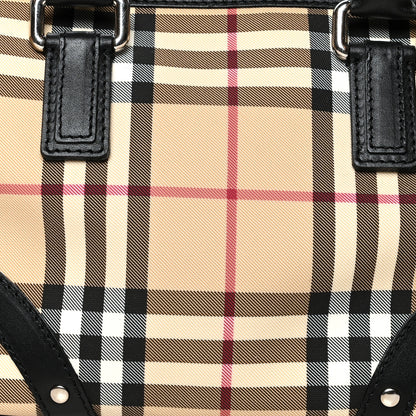 Burberry House Check Studded Satchel Black 8 of 10