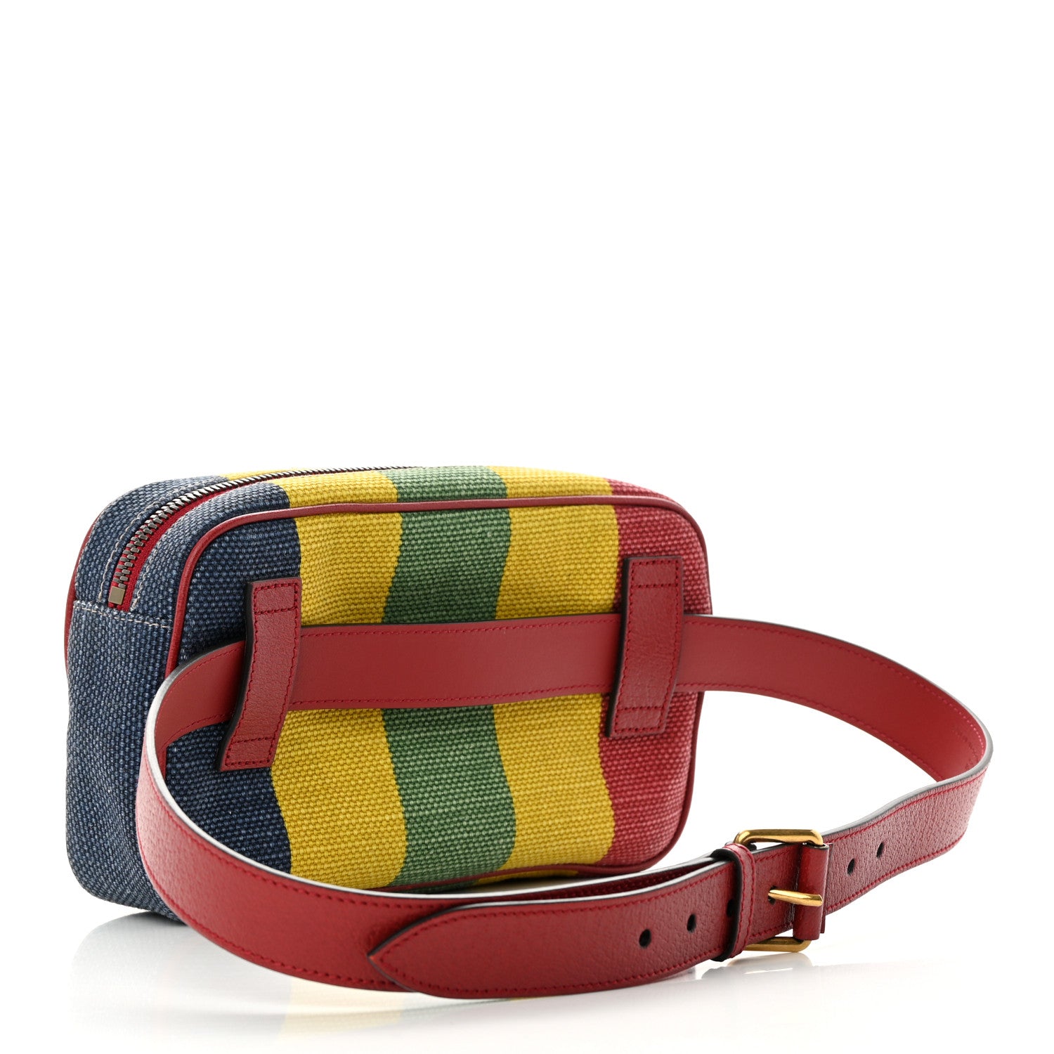 Gucci Canvas Marley Stripe Script Logo Gucci 100 Belt Bag Multicolor 3 of 13